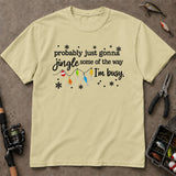 Probably Gonna Jingle Christmas Fishing T-Shirt, Funny Fishing Shirt, Fishing Graphic Tee