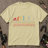 Evolution To Angler Vintage Fishing T Shirt, Funny Fishing Shirt, Fishing Graphic Tee