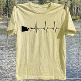 Fishing Heartbeat Fish And Lure T-Shirt, Fishing Graphic Tee, Funny Fish T-Shirt