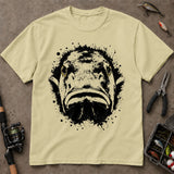 Abstract Bass Face Ink Splash Fishing T-Shirt, Bass Fishing Shirt, Fishing Graphic Tee