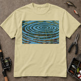 Underwater Fish Ripple Art Fishing T Shirt, Fish Graphic Tee, Freshwater Fishing Shirt