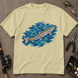 Watercolor Rainbow Trout Fishing T Shirt, Trout Fishing Shirt, Fishing Gift For Anglers