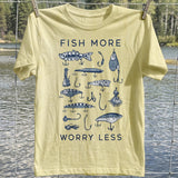 Fish More Worry Less T-Shirt