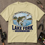 Lake Fork Bass Capital Of Texas Coordinates T-Shirt, Angler Shirt, Fishing T-Shirt