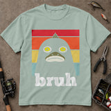 Bruh Retro Funny Fish Face Fishing T Shirt, Funny Fishing Shirt, Fishing Graphic Tee