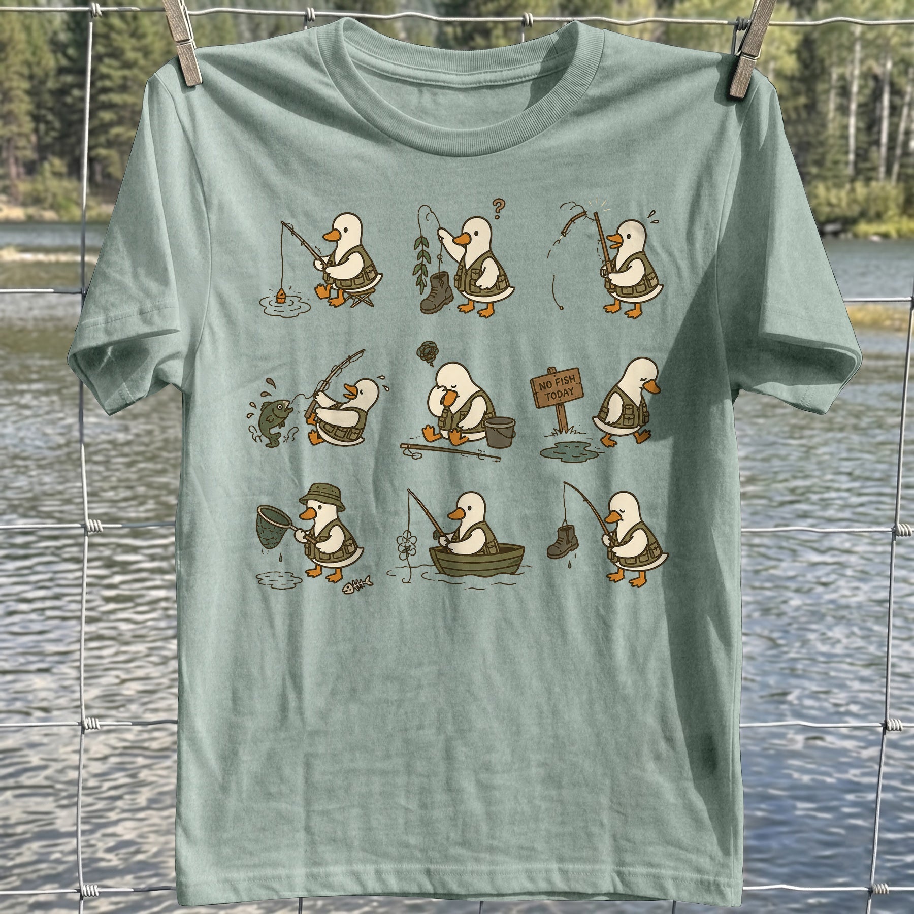 Silly Goose Fishing Tshirt