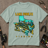Lake Fork Texas Bass Fishing T-Shirt, Fishing Graphic Tee, Texas Fishing Apparel