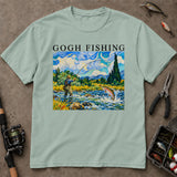 Gogh Fishing Van Gogh Style Trout T-Shirt, Fishing T-Shirts, Trout Fishing Shirt