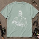 Horror Character Bass Halloween T-Shirt, Funny Fishing Shirt, Fishing Graphic Tee