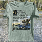 Bigfoot Fishing Lesson T-Shirt