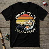 Beer Fisherman T-Shirt — Maroon