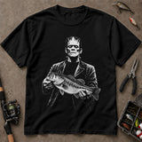 Horror Character Bass Halloween T-Shirt, Funny Fishing Shirt, Fishing Graphic Tee