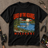 Lake Of The Ozarks Missouri Lake Life Fishing T-Shirt, Fishing Graphic Tee, Angler Shirt