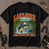 Lake Fork Bass Capital Of Texas Fishing T-Shirt, Bass Fishing Shirt, Fishing Graphic Tee