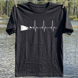 Fishing Heartbeat Fish And Lure T-Shirt, Fishing Graphic Tee, Funny Fish T-Shirt