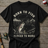 Forced To Work Fishing T-shirt