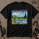 Gogh Fishing Van Gogh Style Trout T-Shirt, Fishing T-Shirts, Trout Fishing Shirt