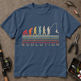Evolution To Angler Vintage Fishing T Shirt, Funny Fishing Shirt, Fishing Graphic Tee