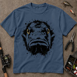 Abstract Bass Face Ink Splash Fishing T-Shirt, Bass Fishing Shirt, Fishing Graphic Tee