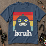 Bruh Retro Funny Fish Face Fishing T Shirt, Funny Fishing Shirt, Fishing Graphic Tee