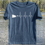 Fishing Heartbeat Fish And Lure T-Shirt, Fishing Graphic Tee, Funny Fish T-Shirt