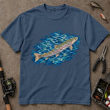 Watercolor Rainbow Trout Fishing T Shirt, Trout Fishing Shirt, Fishing Gift For Anglers