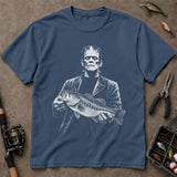 Horror Character Bass Halloween T-Shirt, Funny Fishing Shirt, Fishing Graphic Tee