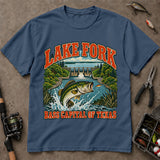 Lake Fork Bass Capital Of Texas Fishing T-Shirt, Bass Fishing Shirt, Fishing Graphic Tee
