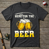 Here For The Beer Fishing T-Shirt