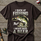 Suck At Fishing Love Beer T-Shirt