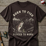 Forced To Work Fishing T-shirt