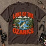 Lake Of The Ozarks Missouri Bass Dam Fishing T-Shirt, Angler Shirt, Fishing T-Shirt