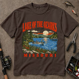 Lake Of The Ozarks Missouri Lake Life Fishing T-Shirt, Fishing Graphic Tee, Angler Shirt