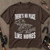 There’s No Place Like Homes Great Lakes Map T-Shirt, Fishing Graphic Tee, Angler T-Shirt