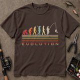 Evolution To Angler Vintage Fishing T Shirt, Funny Fishing Shirt, Fishing Graphic Tee