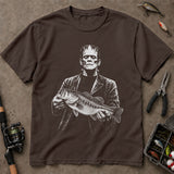 Horror Character Bass Halloween T-Shirt, Funny Fishing Shirt, Fishing Graphic Tee