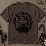 Abstract Bass Face Ink Splash Fishing T-Shirt, Bass Fishing Shirt, Fishing Graphic Tee