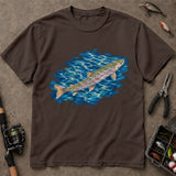 Watercolor Rainbow Trout Fishing T Shirt, Trout Fishing Shirt, Fishing Gift For Anglers