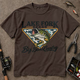 Lake Fork Texas Big Bass Country Fishing T-Shirt, Bass Fishing Shirt, Fishing Graphic Tee