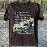 Bigfoot Fishing Lesson T-Shirt