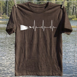 Fishing Heartbeat Fish And Lure T-Shirt, Fishing Graphic Tee, Funny Fish T-Shirt