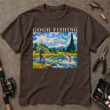Gogh Fishing Van Gogh Style Trout T-Shirt, Fishing T-Shirts, Trout Fishing Shirt
