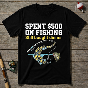 Expensive Bad Fisherman T-Shirt — Black