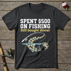 Expensive Bad Fisherman T-Shirt — Charcoal