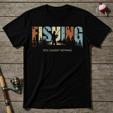 Fishing Nothing T-Shirt — Black