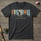 Fishing Nothing T-Shirt — Charcoal