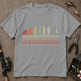 Evolution To Angler Vintage Fishing T Shirt, Funny Fishing Shirt, Fishing Graphic Tee