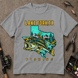 Lake Fork Texas Bass Fishing T-Shirt, Fishing Graphic Tee, Texas Fishing Apparel