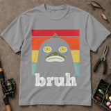Bruh Retro Funny Fish Face Fishing T Shirt, Funny Fishing Shirt, Fishing Graphic Tee
