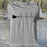 Fishing Heartbeat Fish And Lure T-Shirt, Fishing Graphic Tee, Funny Fish T-Shirt